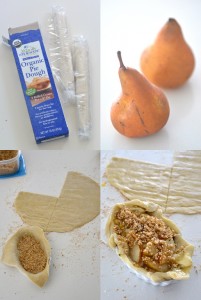 4 steps to creating pear apple mini tarts 