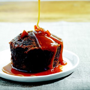 Baked Puddings Drenched in Caramel Whiskey Sauce from Try This at Home by Richard Blais