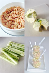steps to create a party friendly white bean salad