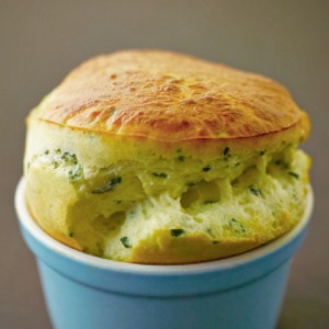 HOBNOBMAG A Savory Souffle from A Lighter Way to Bake by Lorraine Pascale