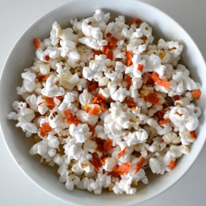 Creative Popcorn with a Salty Surprise: Pepperoni Bits