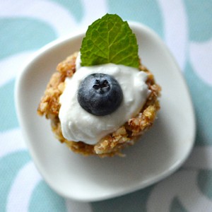 Vegan Mini Dessert coconut cream and berries in cute little cups