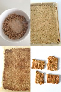 steps for making crispbreads, an alternate to crackers