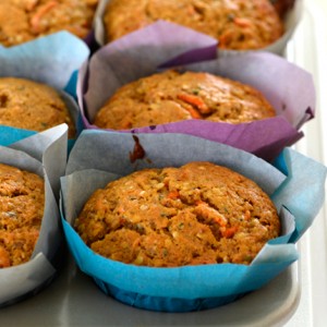 Healthy Muffin Recipe: Carrot Kamut Muffins