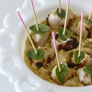 Chicken Tikka Kebabs with Mouth-Watering Ginger Chutney
