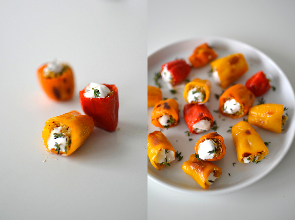 Colorful Mini Stuffed Peppers with Spiced-Up Couscous