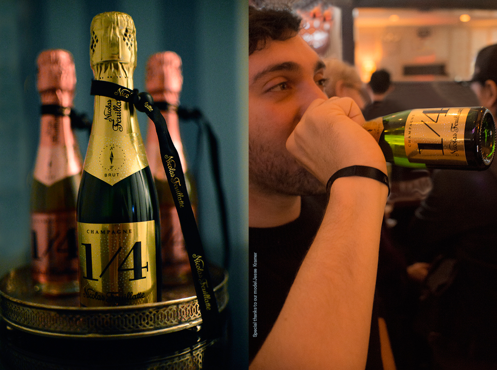hobnobmag mini champagne bottles nicolas feuillatte