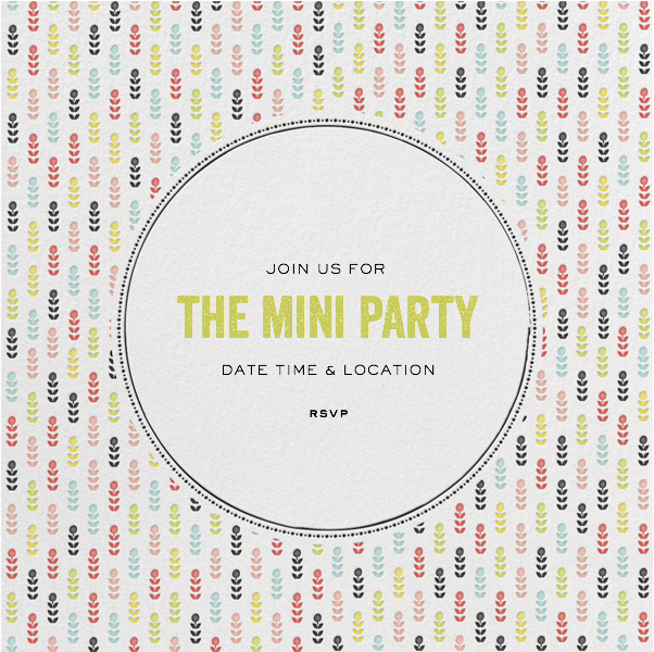 hobnobmag party invitation Mini Delectable Bites