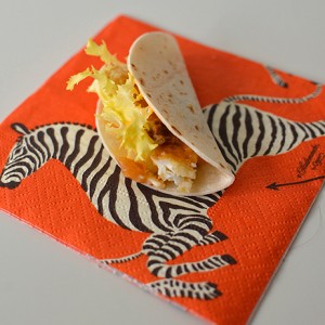Fish Tacos with Style: Macadamia Crusted Halibut with Sweet Sour Mayo Sauce