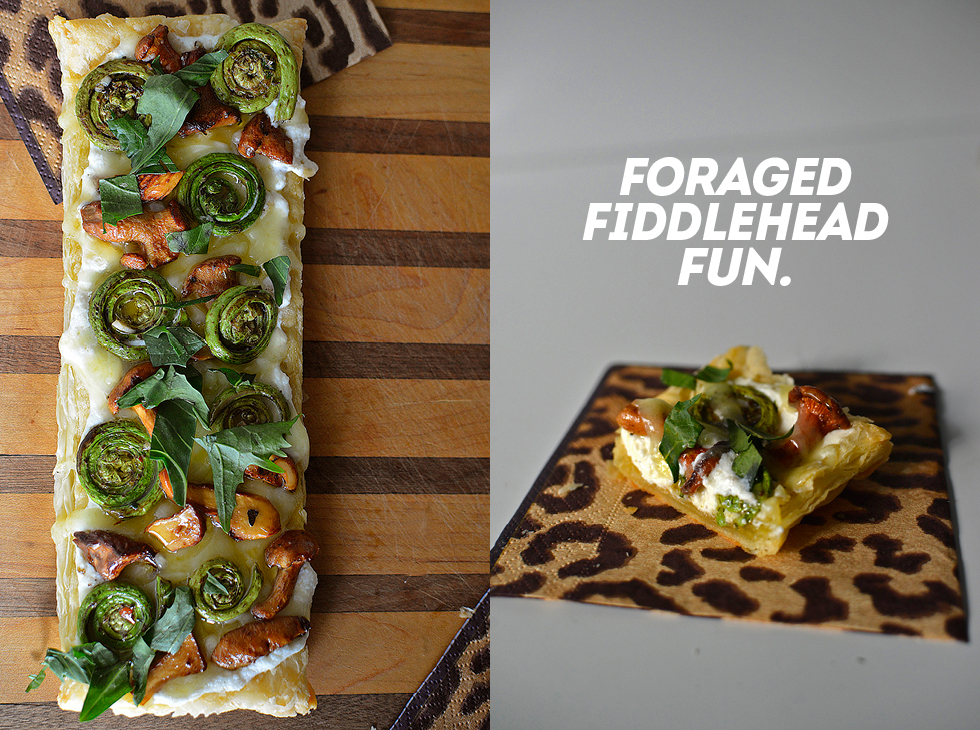 Celebrate Spring: Fiddlehead and Chantarelle Foraged Pizza