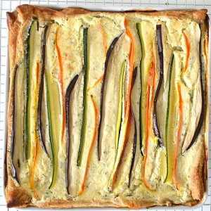 hobnobmag Show Your Stripes—in a Colorful Vegetable Ribbon Tart