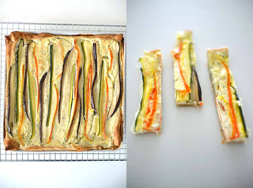 hobnobmag Show Your Stripes—in a Colorful Vegetable Ribbon Tart