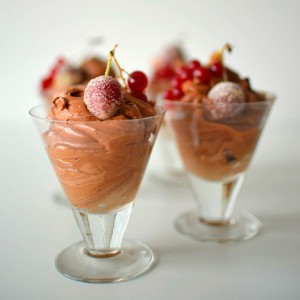 HOBNOBMAG Recipe 10-Minute Cherry Chocolate Mousse