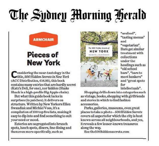 The Sydney Morning Herald 500 hidden secrets of new york