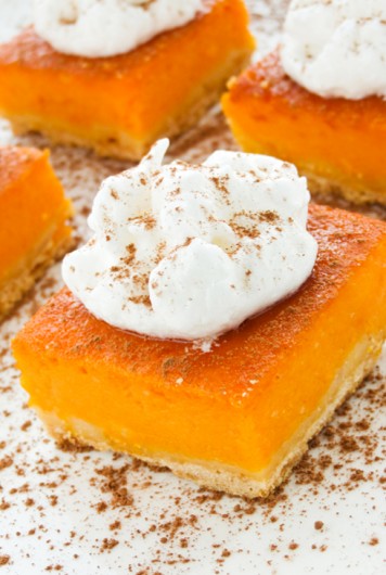 pumpkin recipes fettuccine and cheesecake squares